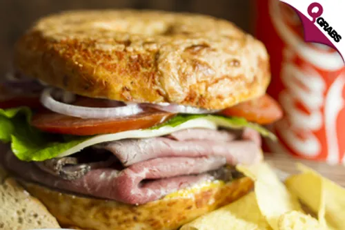 For QR17 Enjoy Your Choice of Homemade Bagels, Deli Sandwiches & Drinks! (QR35 Value)